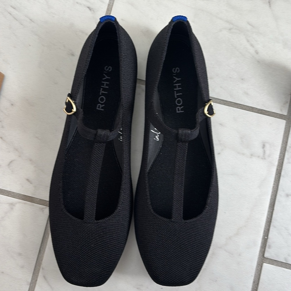 Rothy’s “The T-Strap Mary Jane”. Black. Size 9 US. New in box. - Picture 4 of 4